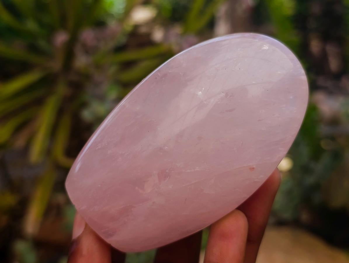 Polished Gemmy Rose Quartz Standing Free Forms x 6 From Madagascar