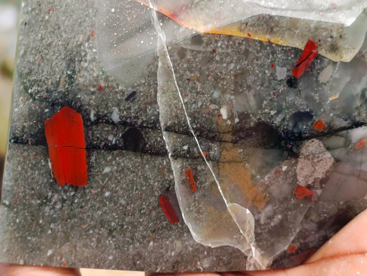 Polished Bloodstone Point x 1 From Swaziland