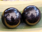 Polished Small Black Tourmaline Spheres x 6 From Madagascar