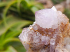 Natural Mauve Red Tinted Spirit Quartz Clusters x 12 From Boekenhouthoek, South Africa