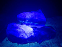 Polished On One Side Watermelon Fluorite Slices x 12 From Uis, Namibia