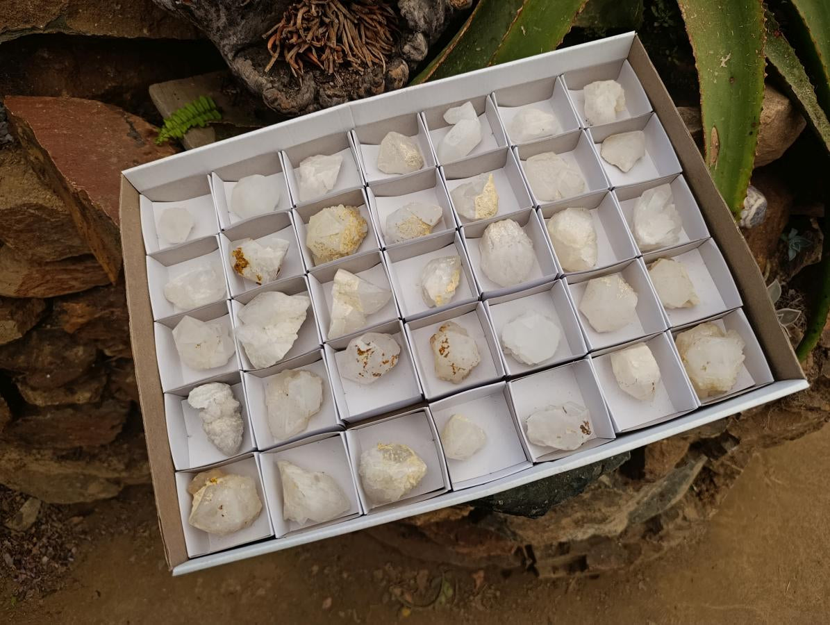 Natural Cascading Candle Quartz Crystals x 35 From Antsirabe, Madagascar