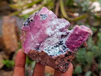 Natural Salrose Cobaltion Dolomite Specimens with Chrysocolla and Malachite x 6 From Kakanda, Congo