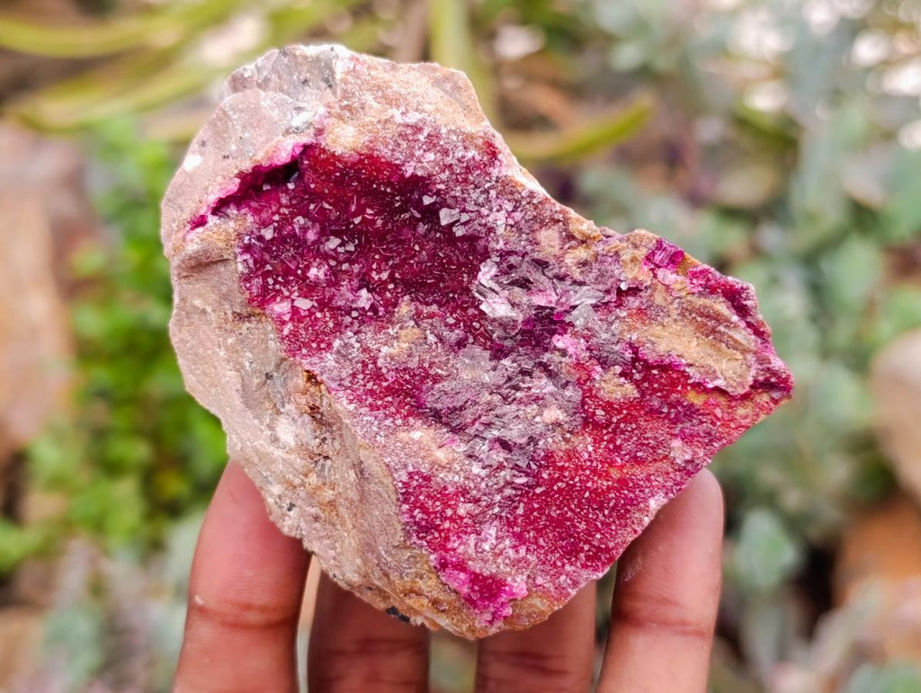 Natural Salrose Cobaltion Dolomite Specimens with Chrysocolla and Malachite x 6 From Kakanda, Congo