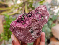 Natural Salrose Cobaltion Dolomite Specimens with Chrysocolla and Malachite x 6 From Kakanda, Congo