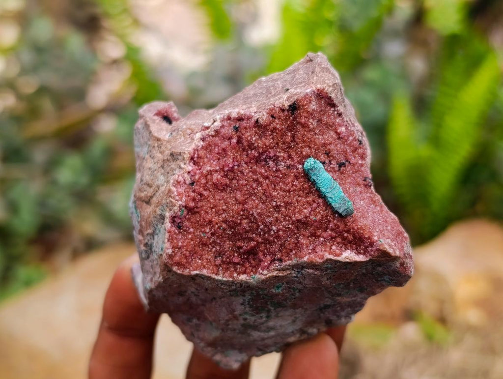 Natural Salrose Cobaltion Dolomite Specimens with Chrysocolla and Malachite x 6 From Kakanda, Congo