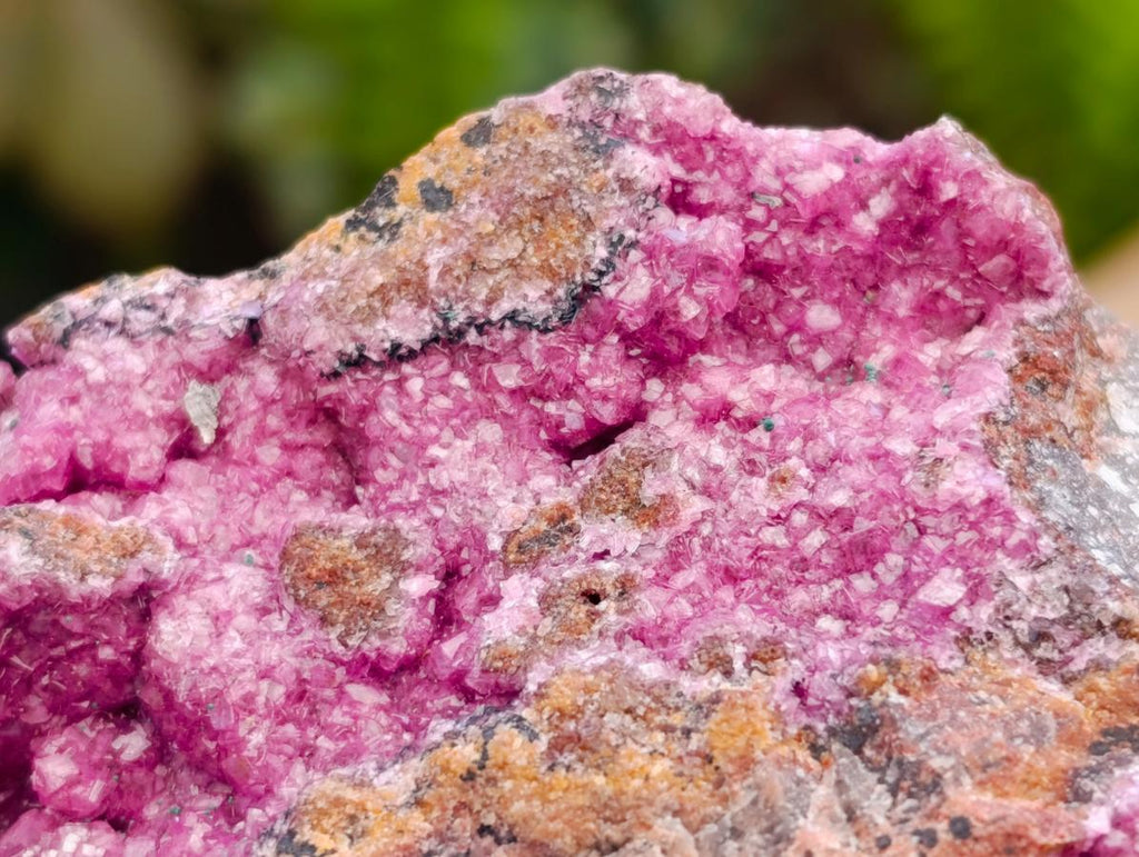 Natural Salrose Cobaltion Dolomite Specimens with Chrysocolla and Malachite x 6 From Kakanda, Congo