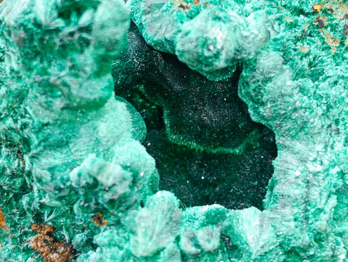 Natural Silky Malachite Specimens x 3 From Kasompe, Congo