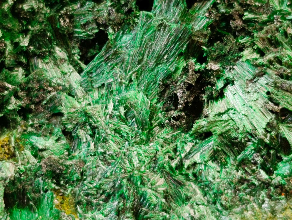 Natural Silky Malachite Specimens x 3 From Kasompe, Congo