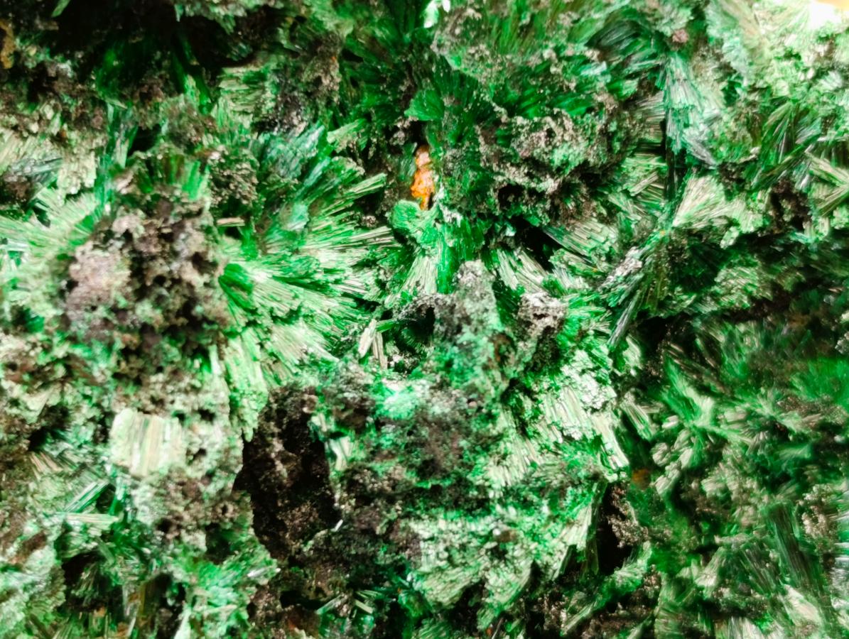 Natural Silky Malachite Specimens x 3 From Kasompe, Congo