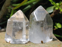 Polished Clear Quartz Crystals x 12 From Madagascar