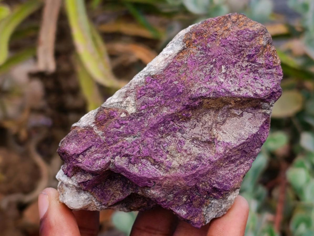 Natural Metallic Purpurite Specimens x 6 From Erongo, Namibia