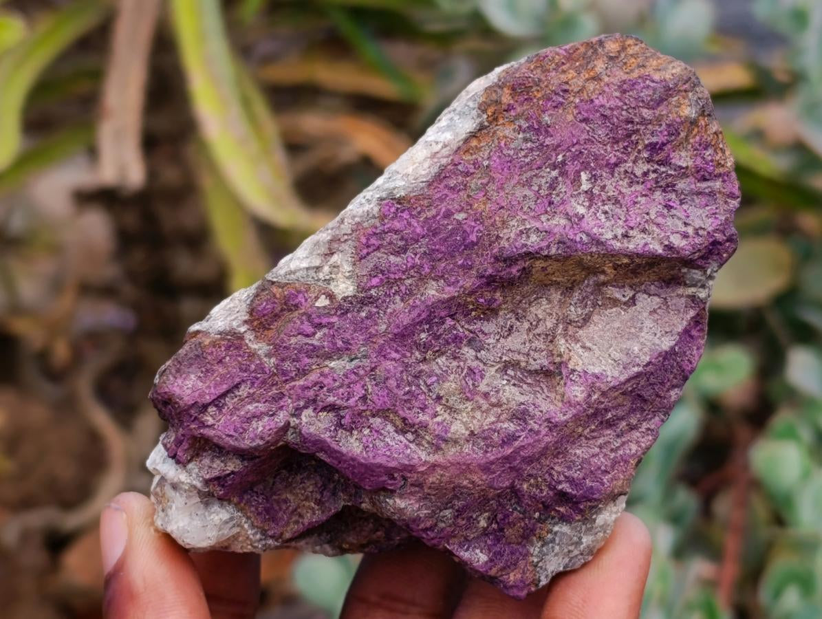 Natural Metallic Purpurite Specimens x 6 From Erongo, Namibia