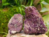 Natural Metallic Purpurite Specimens x 6 From Erongo, Namibia