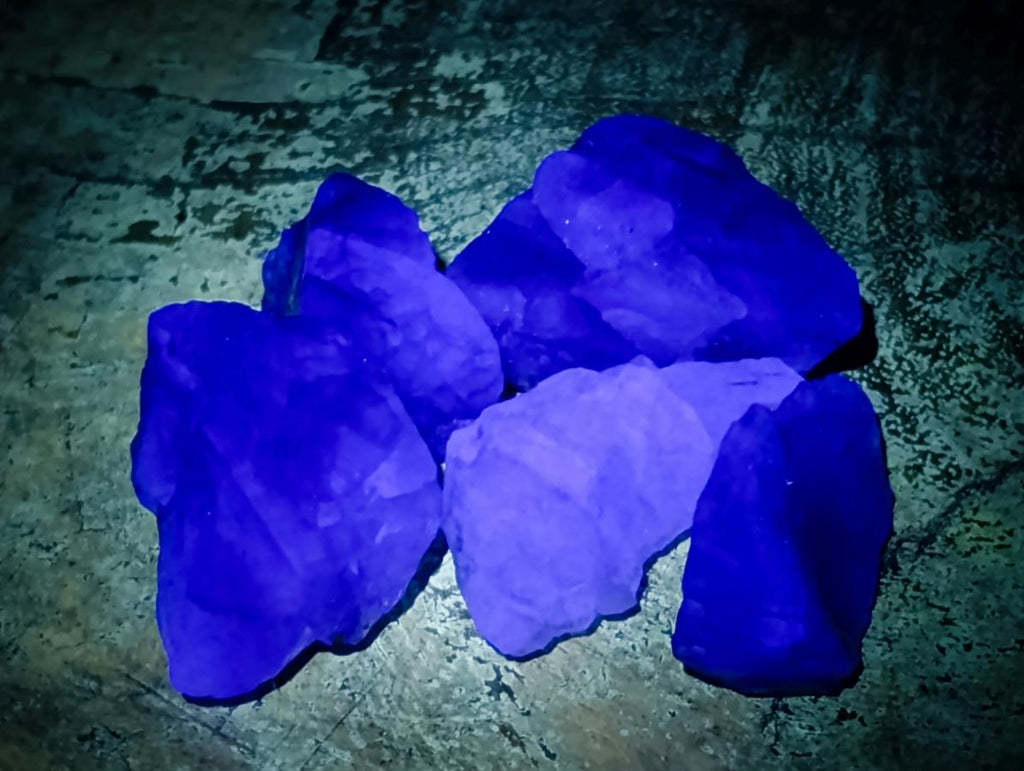 Natural Watermelon Fluorite Cobbed Specimens x 28 From Uis, Namibia