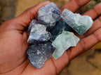 Natural Watermelon Fluorite Cobbed Specimens x 28 From Uis, Namibia