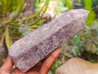 Polished Lepidolite With Pink Rubellite Crystals x 2 From Ambatondrazaka, Madagascar