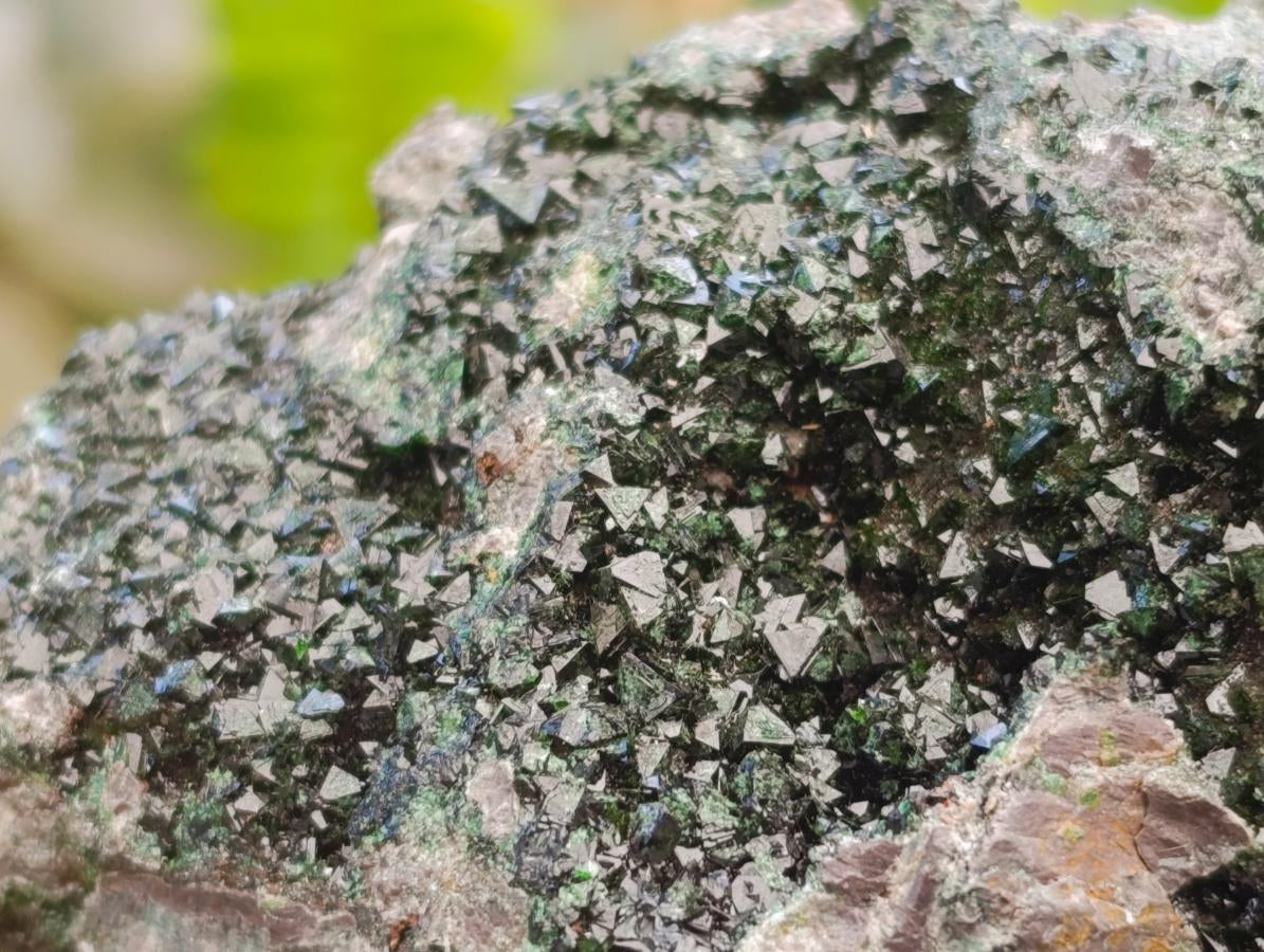 Natural Libethenite Crystals On Dolomite Matrix Specimens x 3 From Shituru, Congo