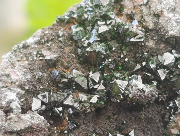 Natural Libethenite Crystals On Dolomite Matrix Specimens x 3 From Shituru, Congo