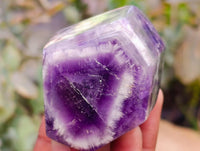 Polished Chevron Amethyst Crystals x 6 From Madagascar