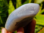 Polished Blue Lace Agate Free Forms x 12 From Nsanje, Malawi