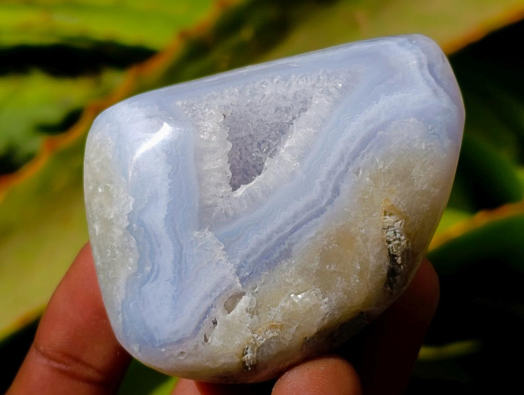 Polished Blue Lace Agate Free Forms x 12 From Nsanje, Malawi