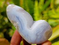 Polished Blue Lace Agate Free Forms x 12 From Nsanje, Malawi