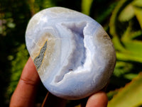 Polished Blue Lace Agate Free Forms x 12 From Nsanje, Malawi