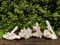 Natural Drusy Snow Finger Crystals x 4 From Albert's Mountain, Lesotho