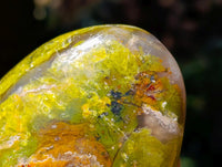 Polished Green Opal Standing Free Form x 6 From Betroka, Madagascar
