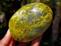 Polished Green Opal Standing Free Form x 6 From Betroka, Madagascar