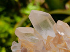 Natural Clear Tangerine Quartz Crystal Clusters x 6 From Madagascar