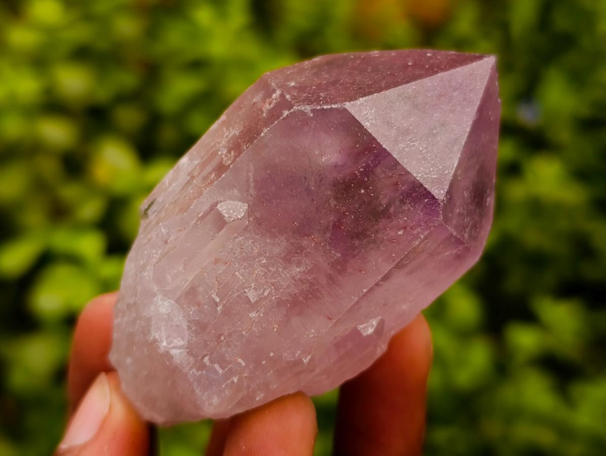 Natural Jacaranda Amethyst Single Crystals x 12 From Mumbwa, Zambia