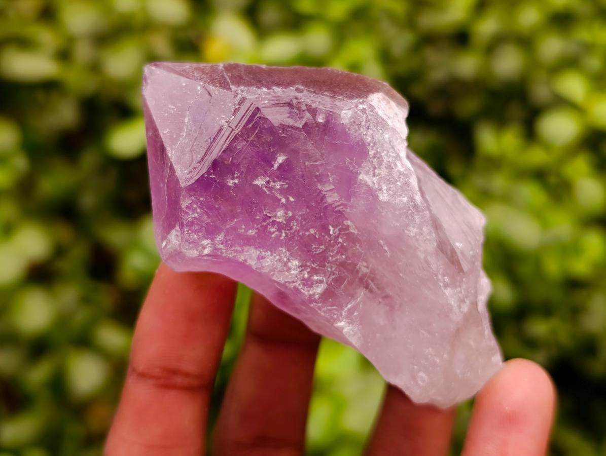 Natural Jacaranda Amethyst Single Crystals x 12 From Mumbwa, Zambia