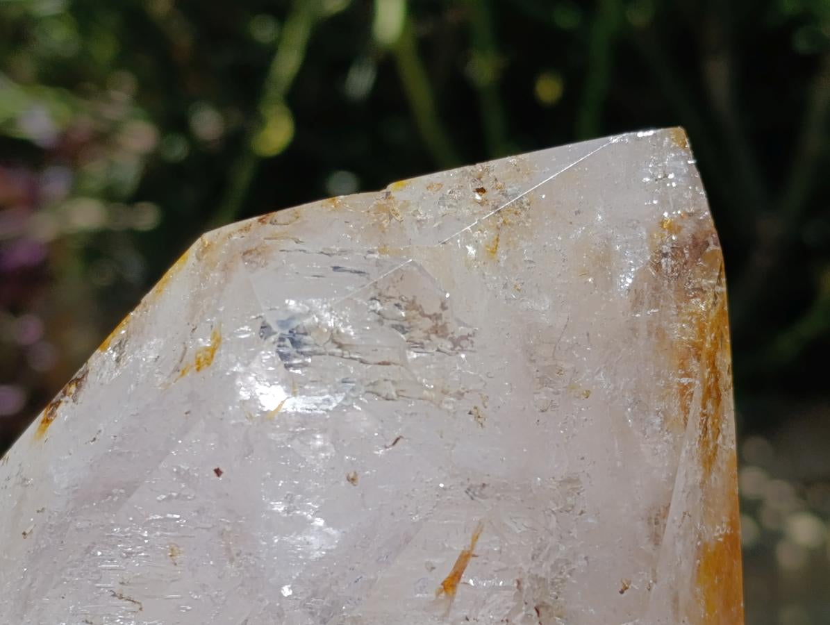 Polished Akansobe Window Quartz Crystals x 2 From Madagascar