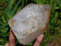 Polished Akansobe Window Quartz Crystals x 2 From Madagascar