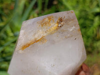 Polished Akansobe Window Quartz Crystals x 2 From Madagascar