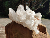 Natural Mixed Quartz Crystal Clusters x 3 From Madagascar