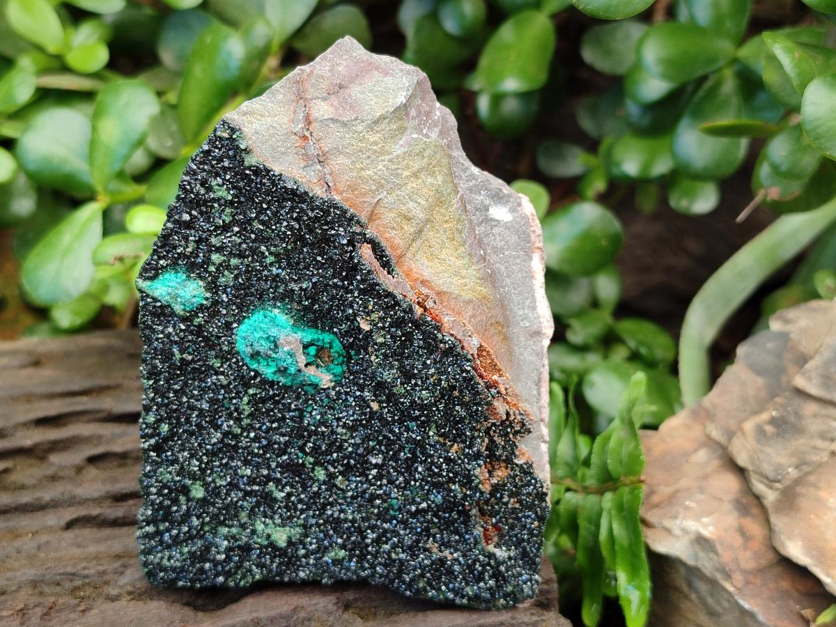 Natural Libethenite Crystals On Dolomite Matrix Specimens x 3 From Shituru, Congo