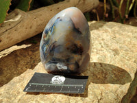 Polished Dendritic Agate Standing Free Forms x 2 From Moralambo, Madagascar