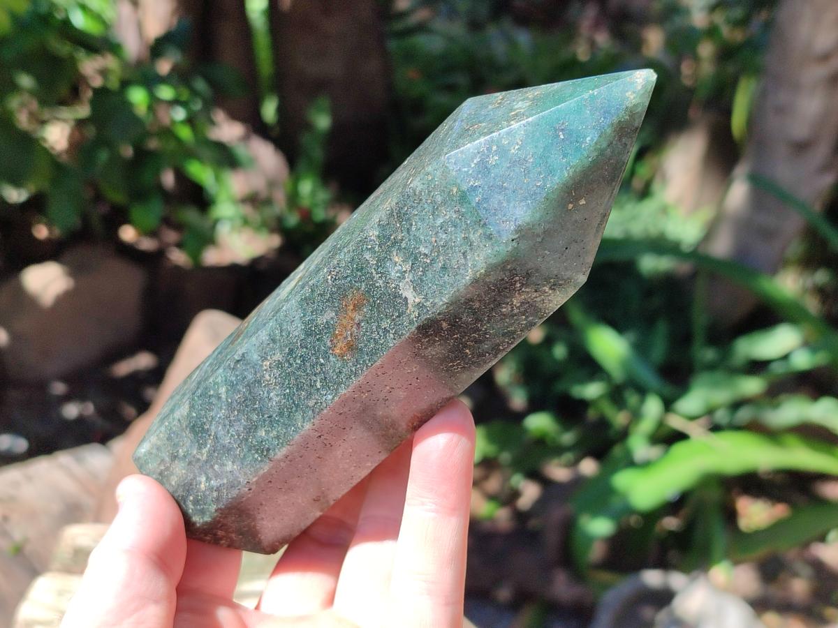 Polished Fuchsite Quartz Crystals x 4 From Andakatany, Madagascar