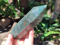 Polished Fuchsite Quartz Crystals x 4 From Andakatany, Madagascar