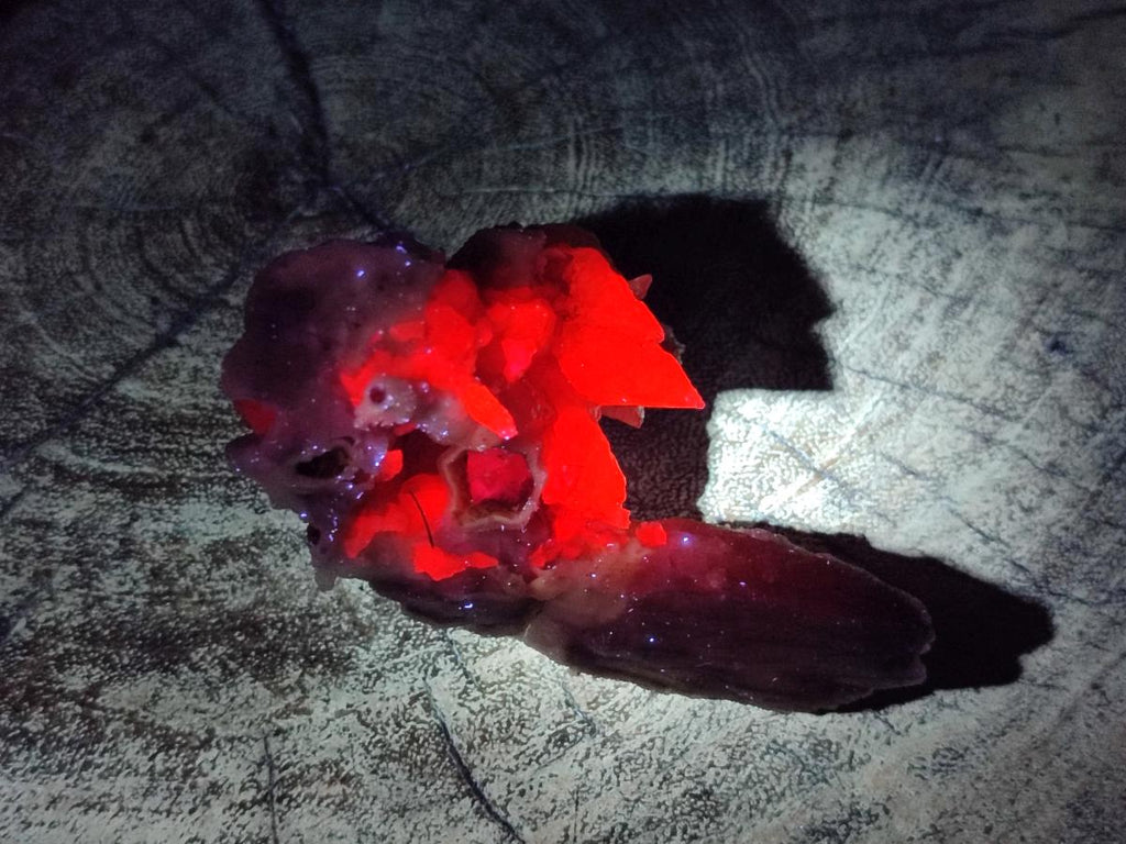 Natural Drusy Quartz Coated Black Tipped Calcite Pseudomorph Specimens x 6 From Albert's Mountain, Lesotho