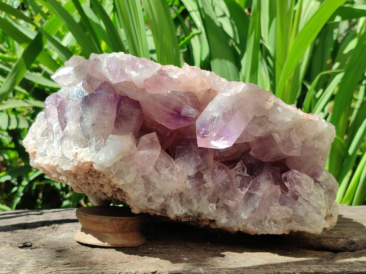 Natural Large Jacaranda Amethyst Crystal Cluster x 1 From Mumbwa, Zambia