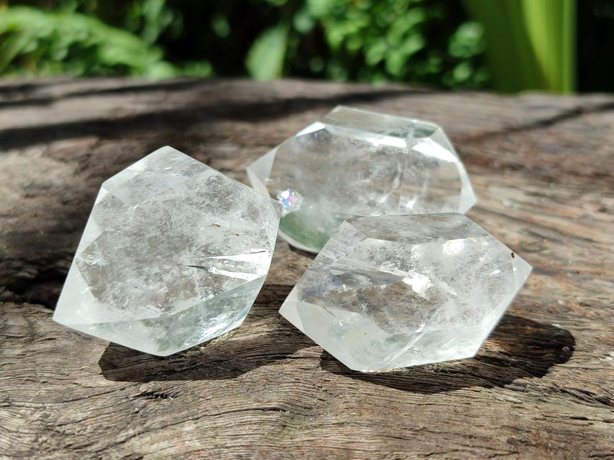 Polished Double Terminated Clear Quartz Crystals x 35 From Madagascar