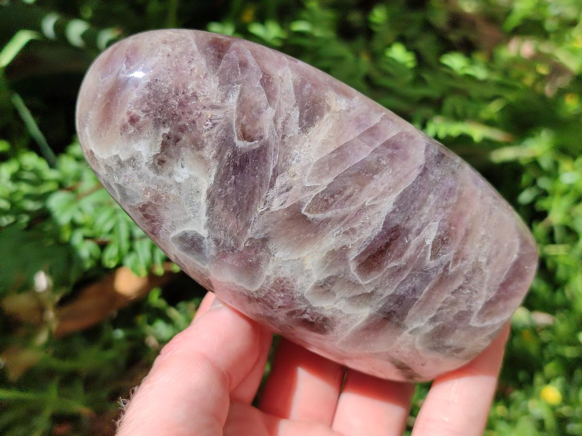 Polished Purple Chevron Amethyst Standing Free Forms x 4 From Madagascar