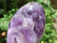 Polished Purple Chevron Amethyst Standing Free Forms x 4 From Madagascar