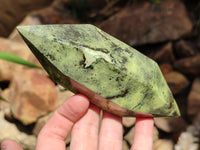Polished Leopard Stone Double Terminated Crystals x 4 From Zimbabwe