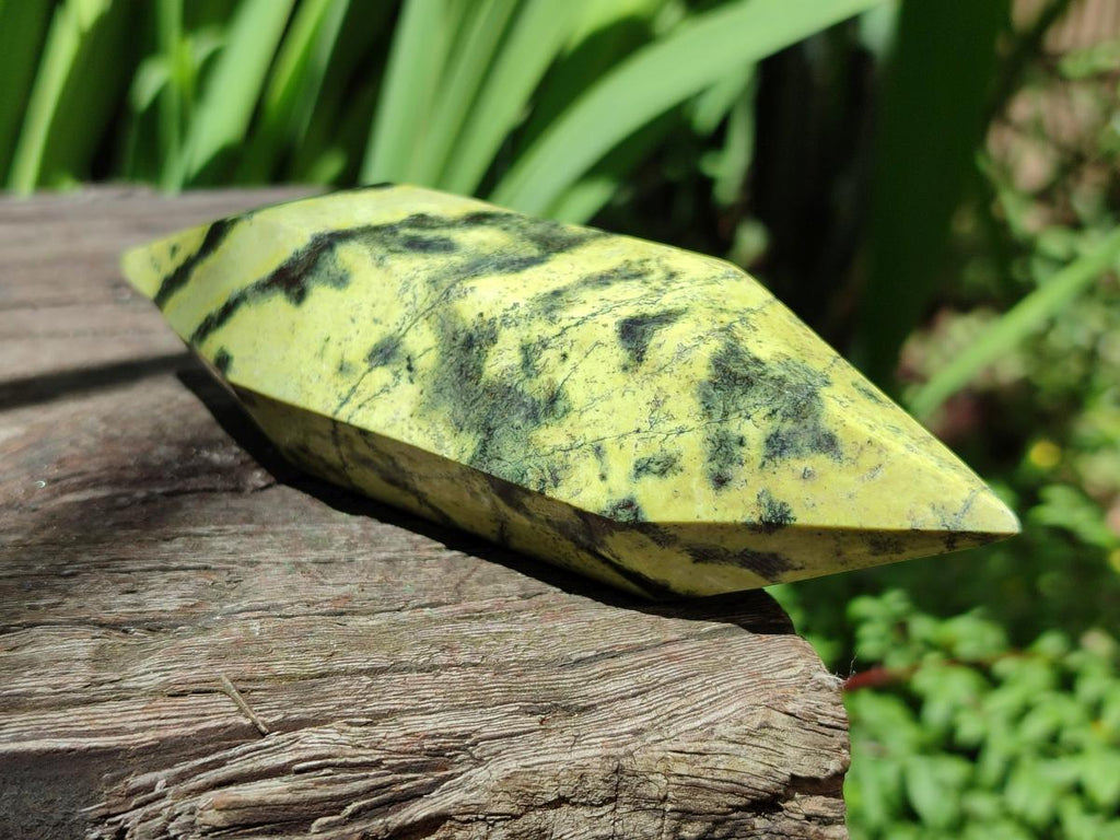 Polished Leopard Stone Double Terminated Crystals x 4 From Zimbabwe - Toprock Gemstones and Minerals 