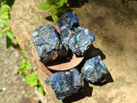 Natural Bright Silver Lead Galena Cobbed Specimens x 20 From Kaokoveld, Namibia